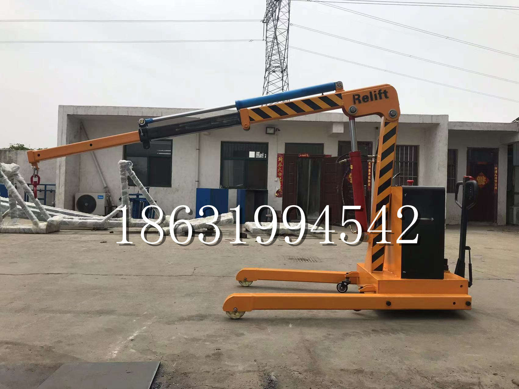 邢台市久征定做3吨三轮随车吊 农用园林绿化移树吊 平板工程用小吊机